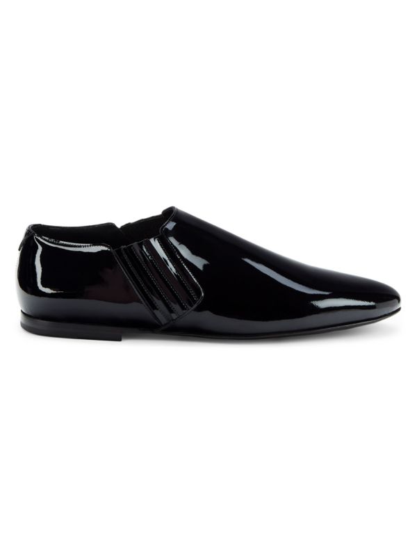 Saint Laurent Patent Leather Slip On Shoes